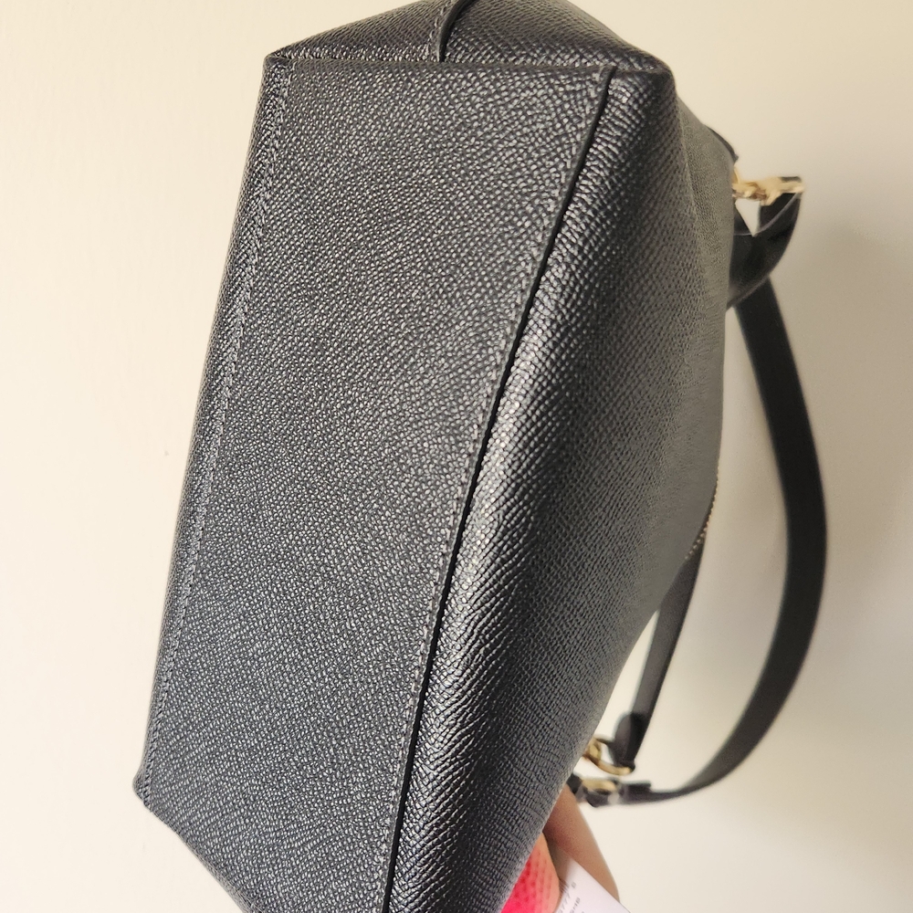 Coach Black Shoulder Bag with Gold Chain and Charms - Picture 6 of 10